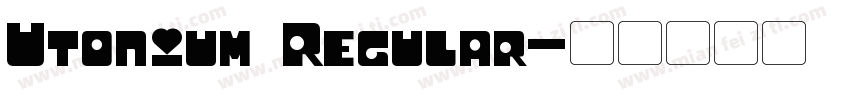 Utonium Regular字体转换
